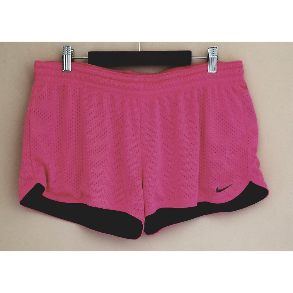 NIKE Dri-Fit Perforated Lined PINK Training Shorts 09120873-223 Women's Sz XL